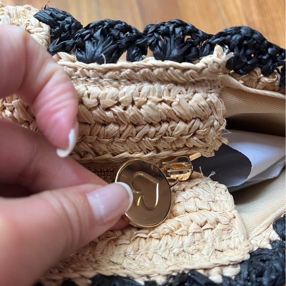 NWT! kate spade new york x Target Raffia Bow Tote Bag in Natural - Picture 7 of 9